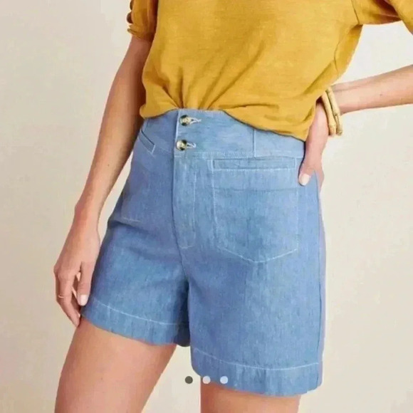 Anthropologie Pants - Anthropologie Pilcro Ella Tailored Denim Shorts 2